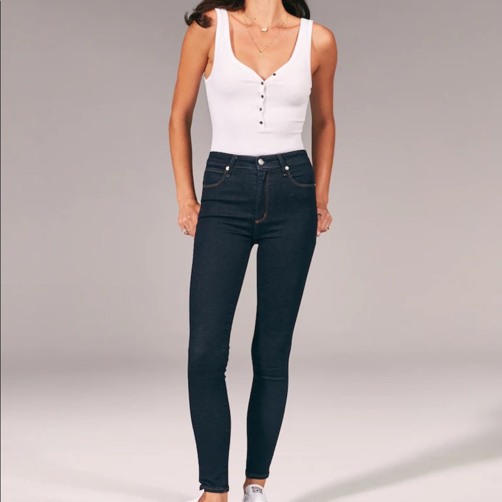 Abercrombie and Fitch super skinny high rise jeans
